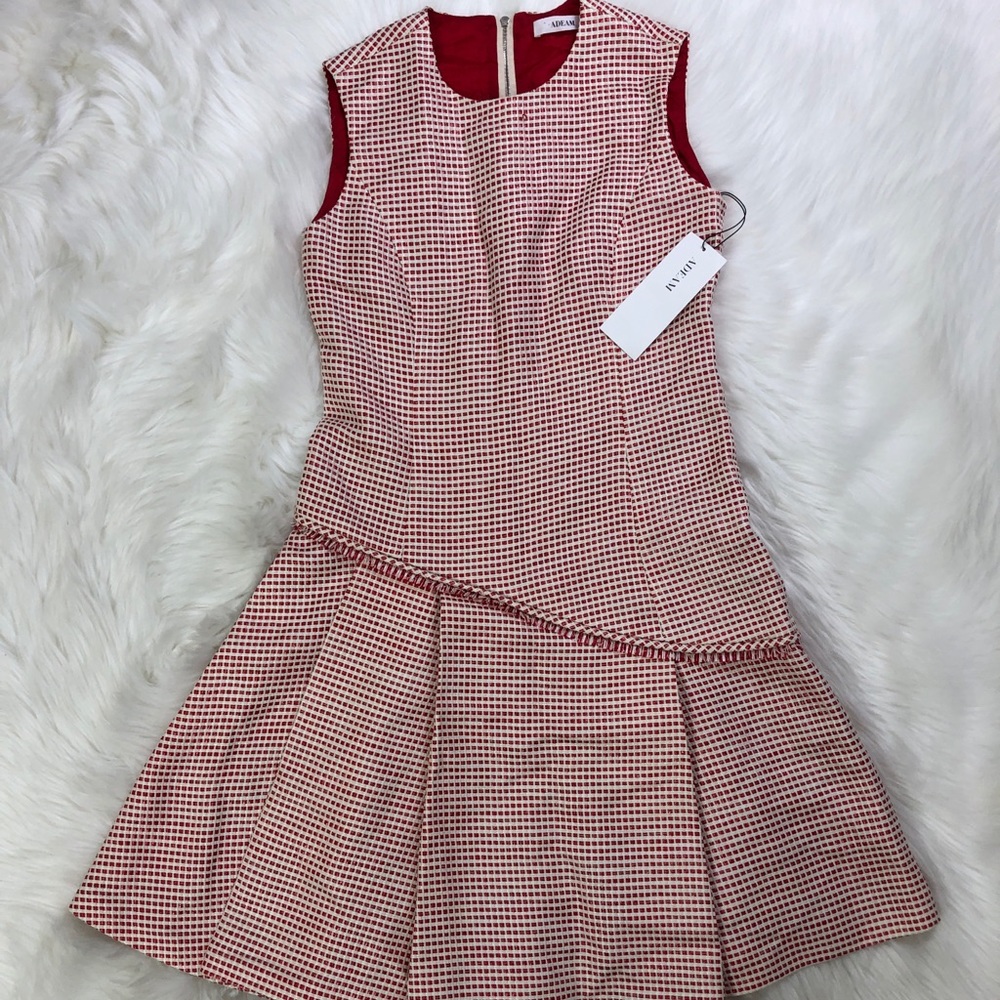 Adeam Red Stripe Dress